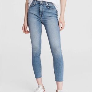 Rag & Bone Women’s High Rise Anke Skinny Light Blue Jeans Size 28 Color Ellerly